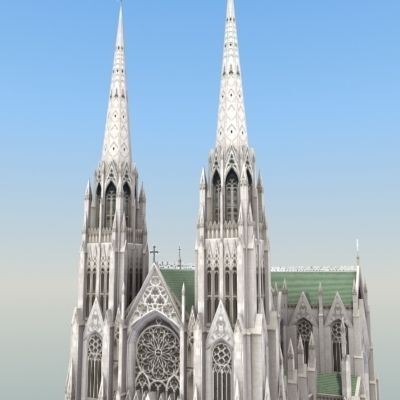 Saint Patricks Cathedral NY 3D model_8