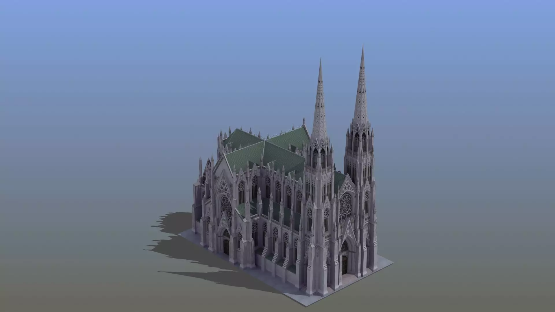 Saint Patricks Cathedral NY 3D model_1