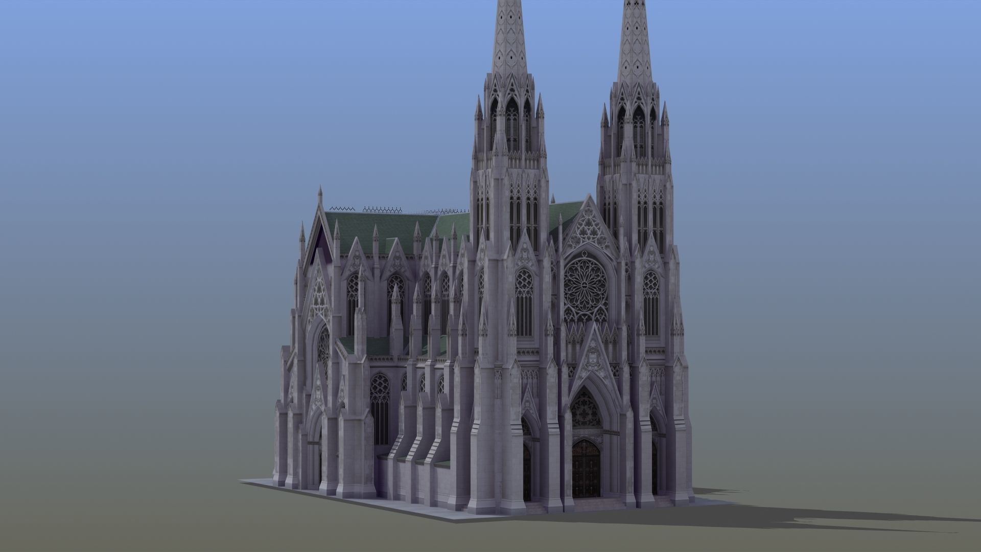Saint Patricks Cathedral NY 3D model_10