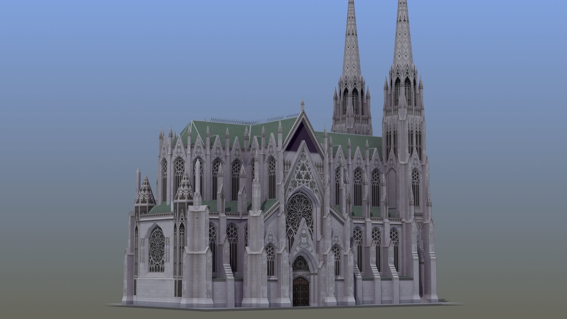 Saint Patricks Cathedral NY 3D model_6