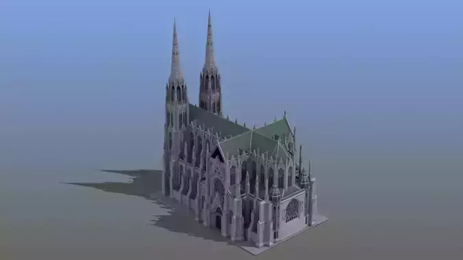 Saint Patricks Cathedral NY 3D model