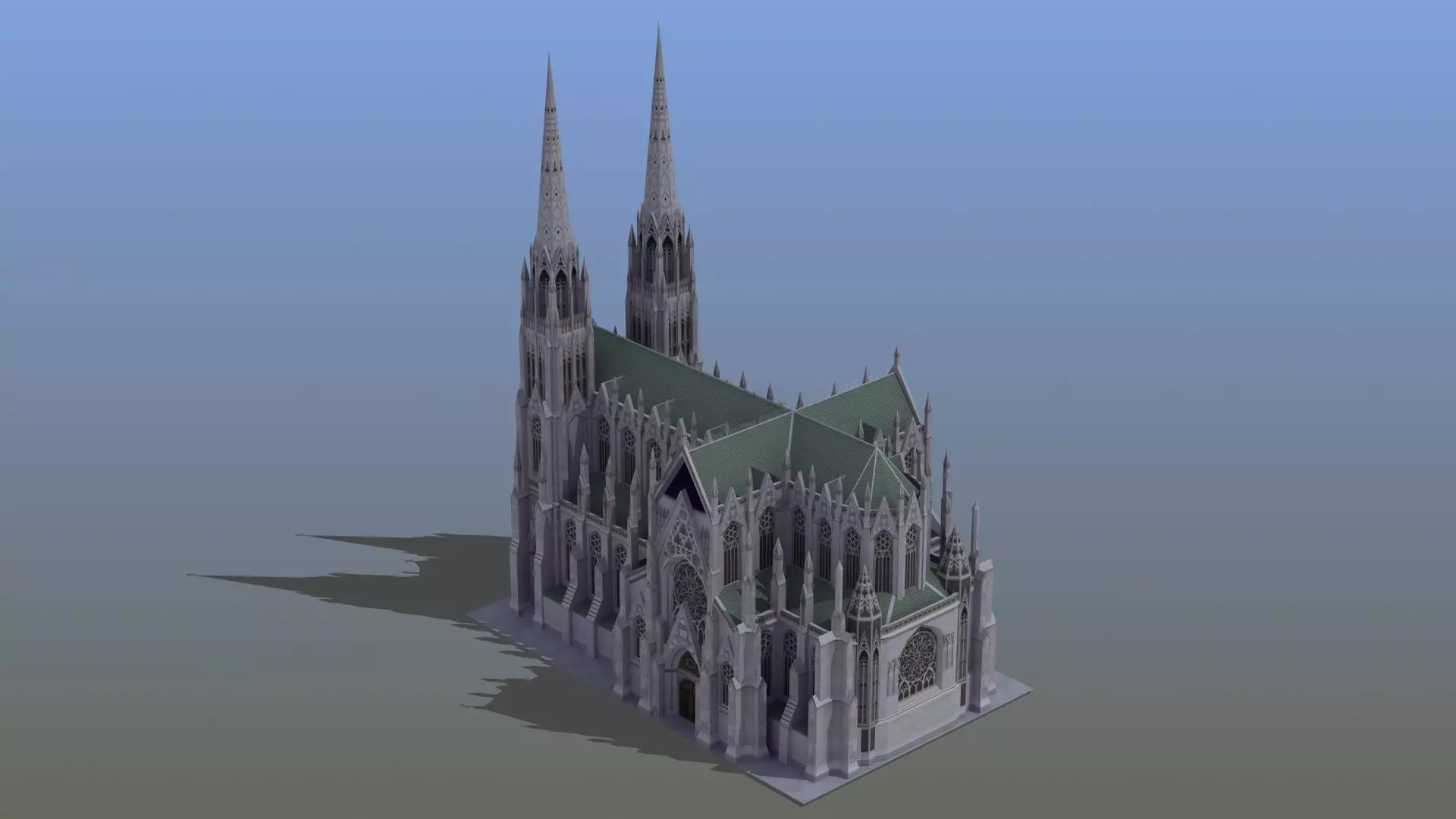 Saint Patricks Cathedral NY 3D model_0