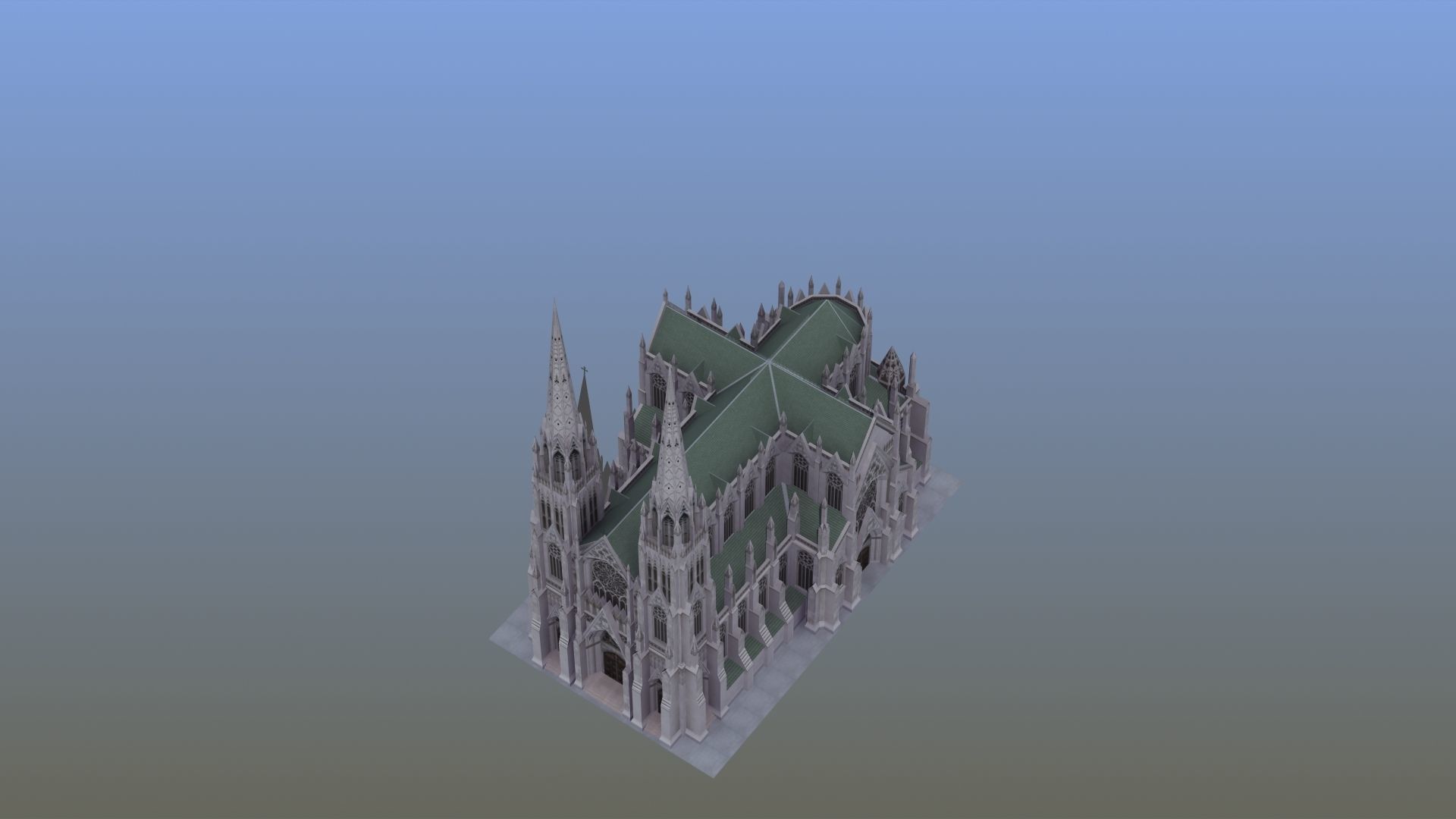 Saint Patricks Cathedral NY 3D model_50