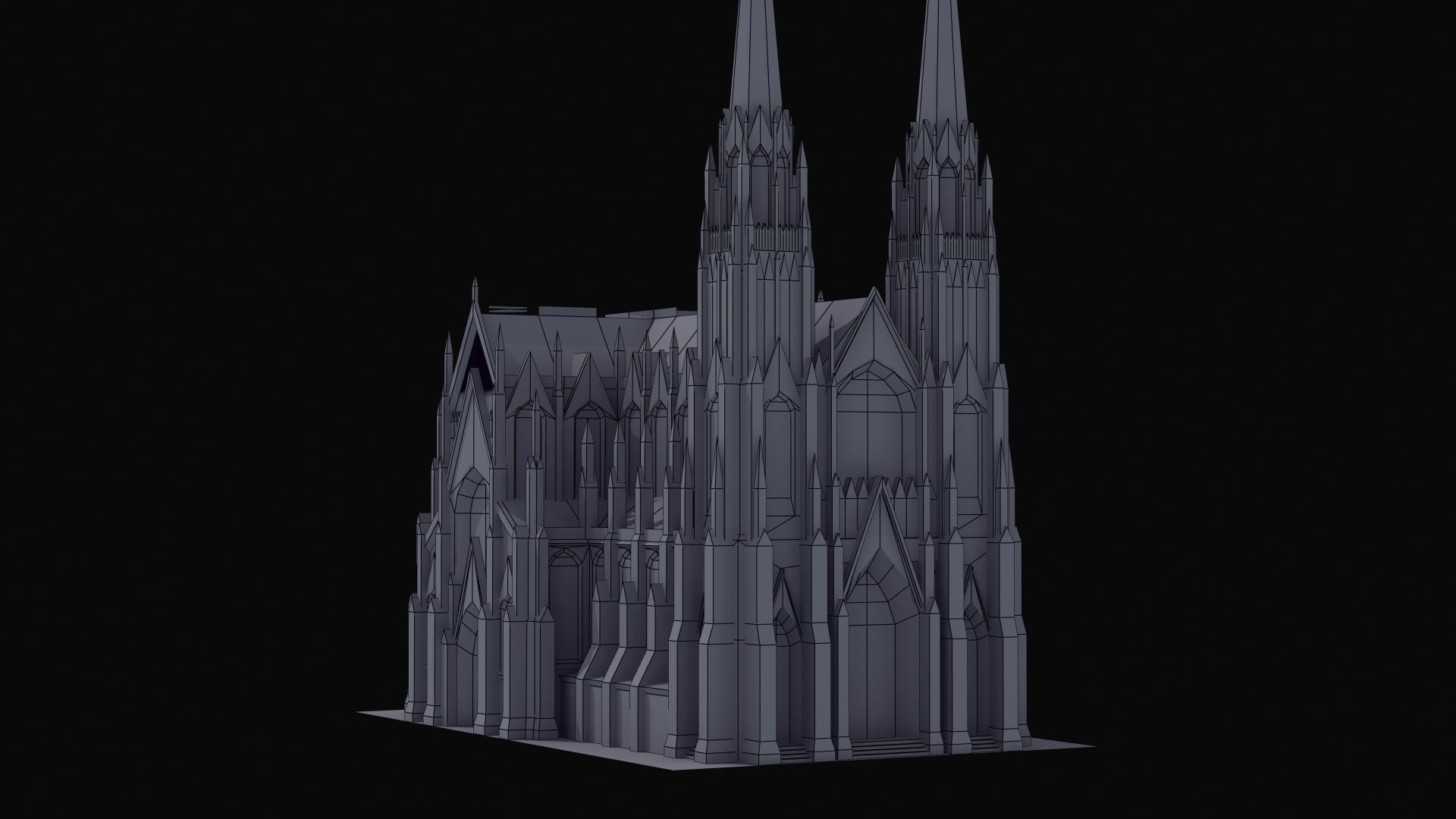 Saint Patricks Cathedral NY 3D model_29