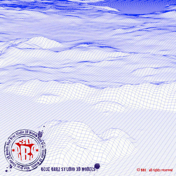 Australia elevation map 3D model_10