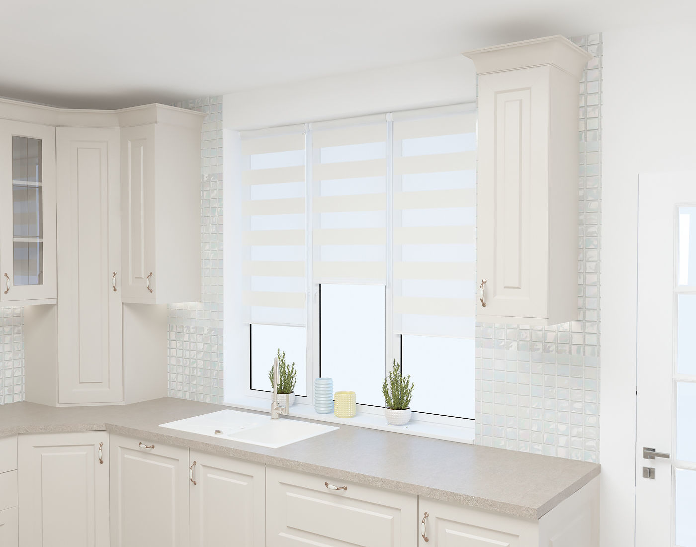 Warm Cappuccino Kitchen 3D model_3