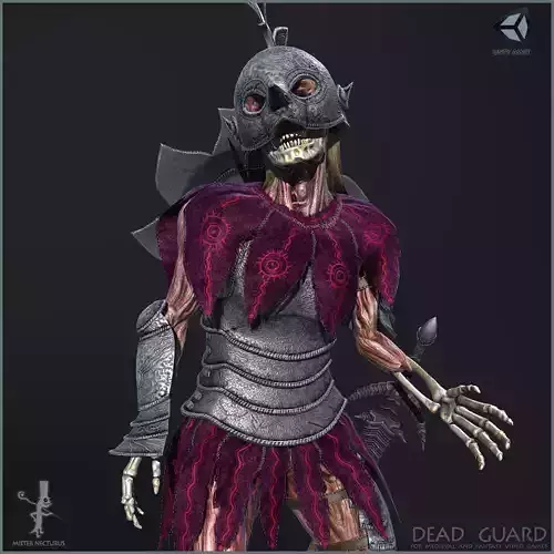 Dead Guard Low-poly 3D model