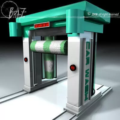 Car wash 3D model