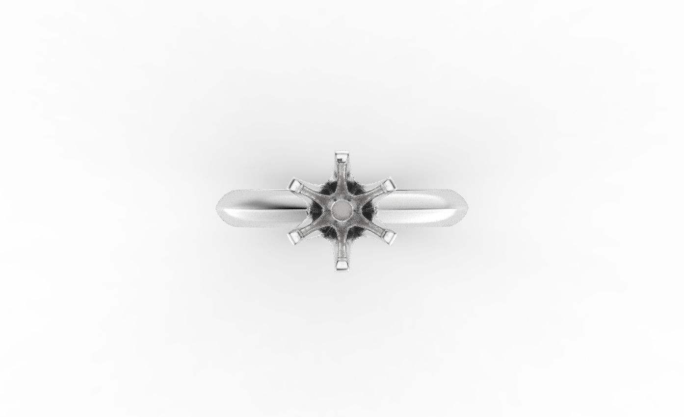 Engagement ring with diamond many sizes 313 3D print model_12