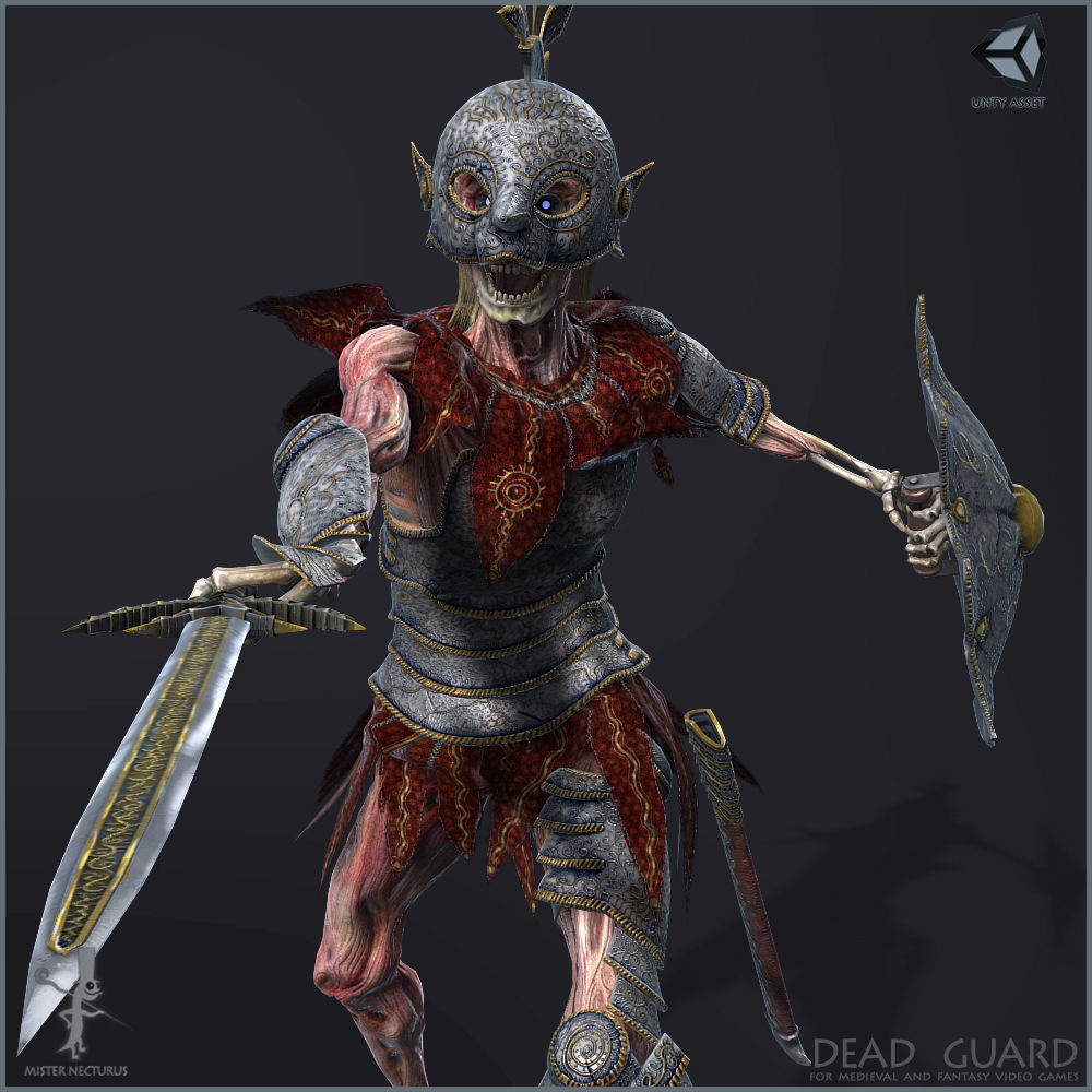 Dead Guard Light Version Low-poly 3D model_12