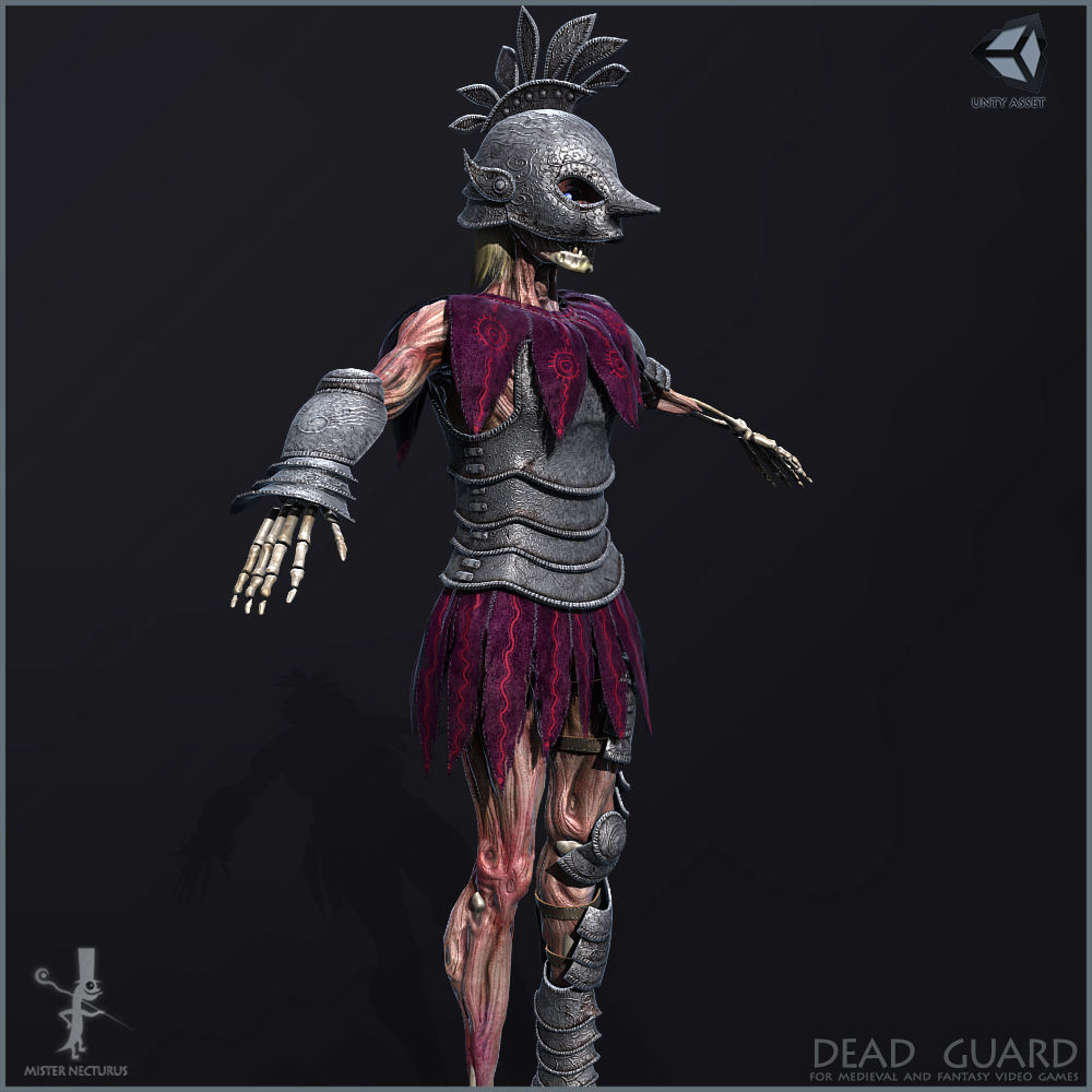 Dead Guard Light Version Low-poly 3D model_8