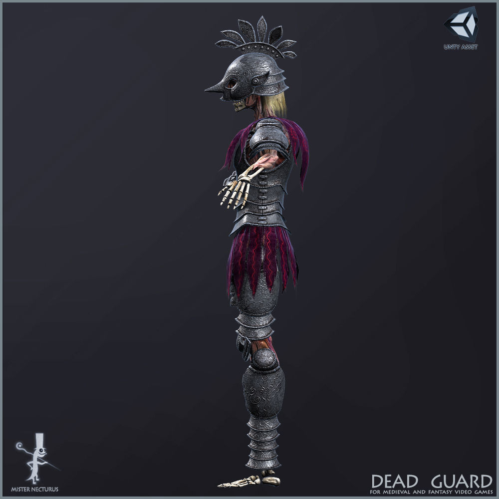 Dead Guard Light Version Low-poly 3D model_4