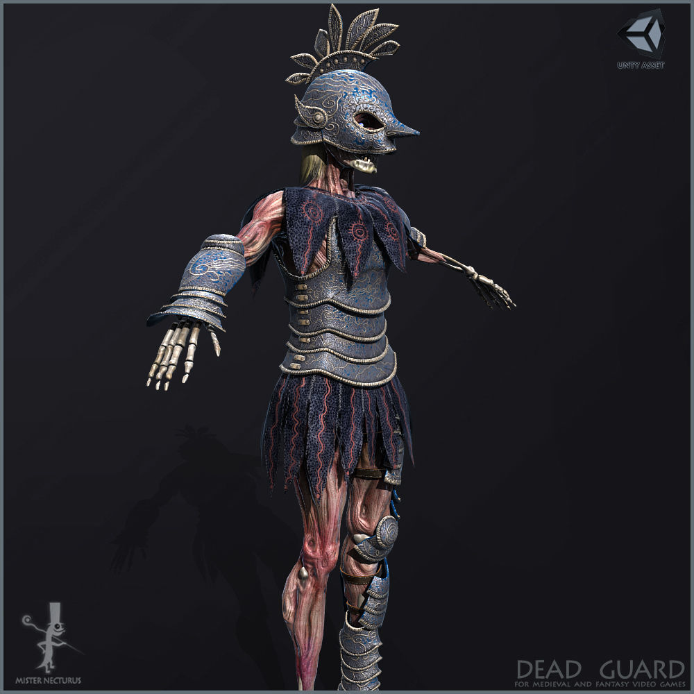 Dead Guard Light Version Low-poly 3D model_9