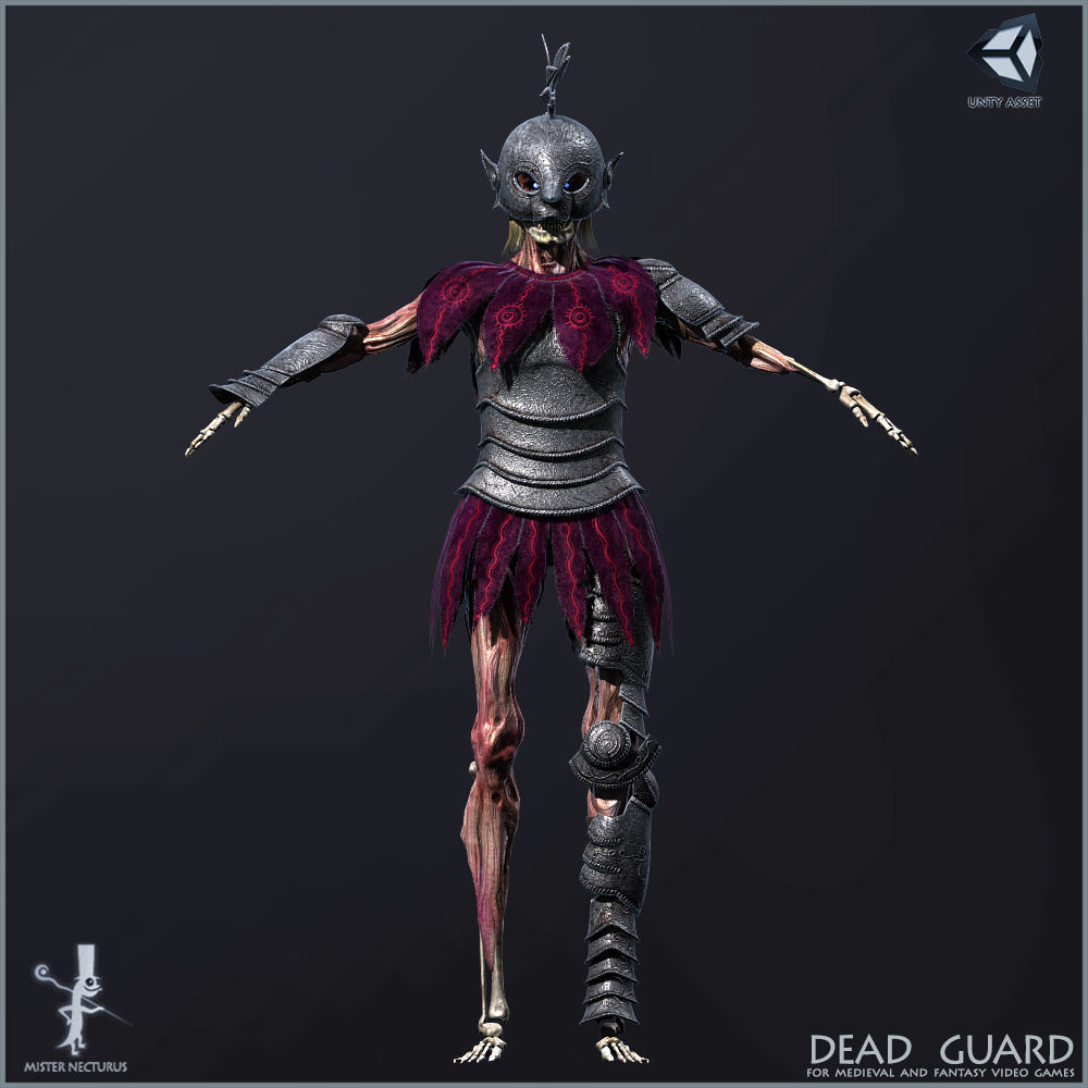 Dead Guard Light Version Low-poly 3D model_3