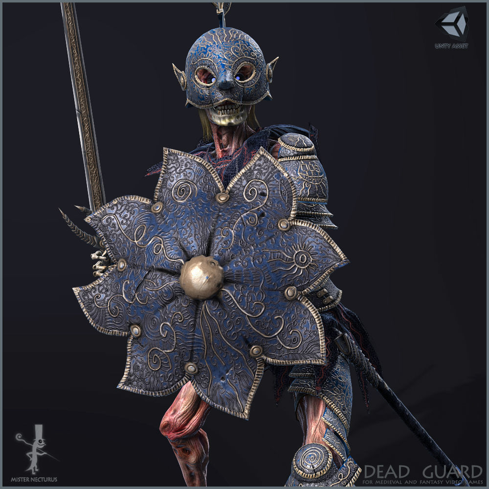 Dead Guard Light Version Low-poly 3D model_16
