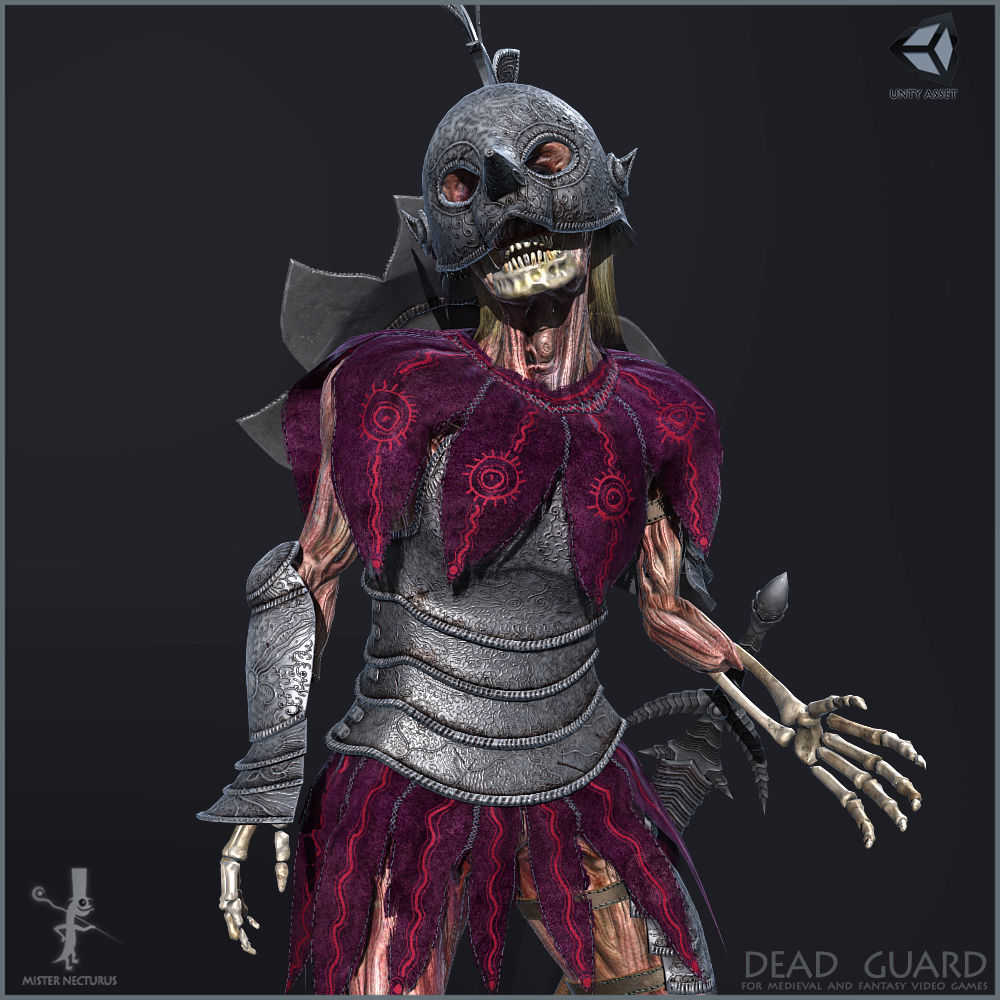 Dead Guard Light Version Low-poly 3D model_15