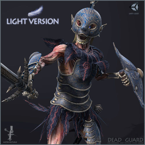 Dead Guard Light Version Low-poly 3D model