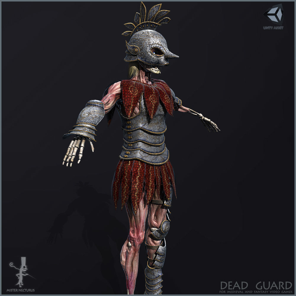 Dead Guard Light Version Low-poly 3D model_7