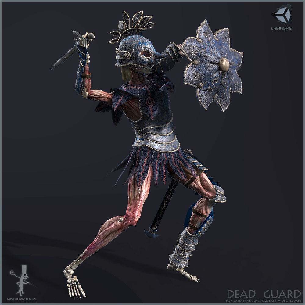 Dead Guard Light Version Low-poly 3D model_14
