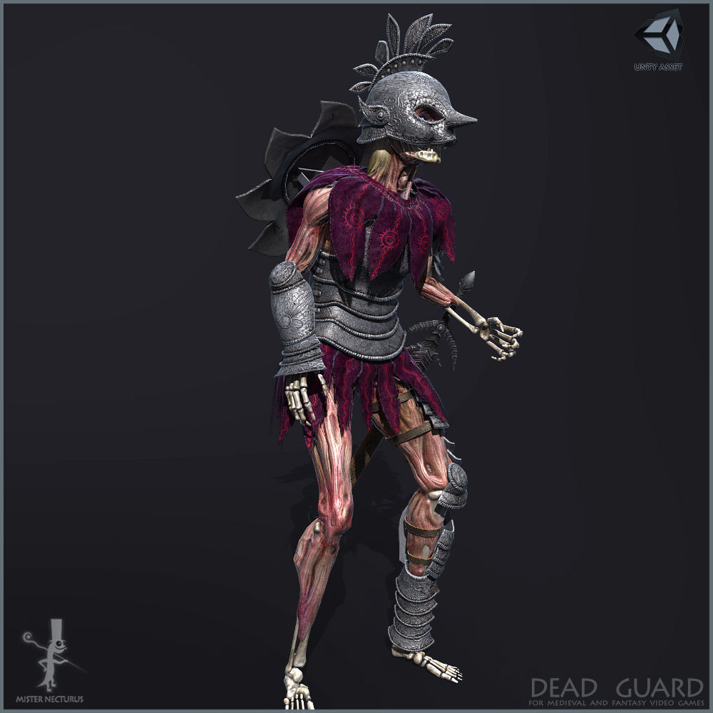 Dead Guard Light Version Low-poly 3D model_11