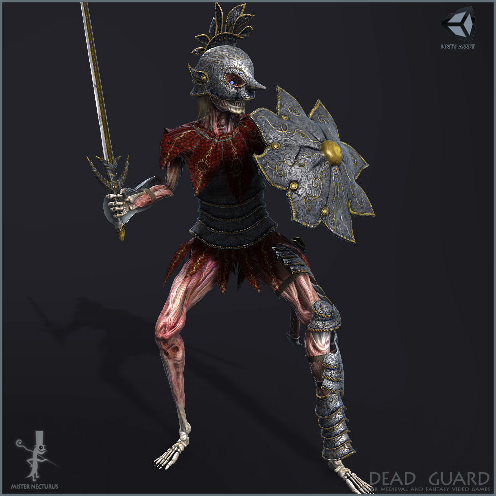 Dead Guard Light Version Low-poly 3D model_13