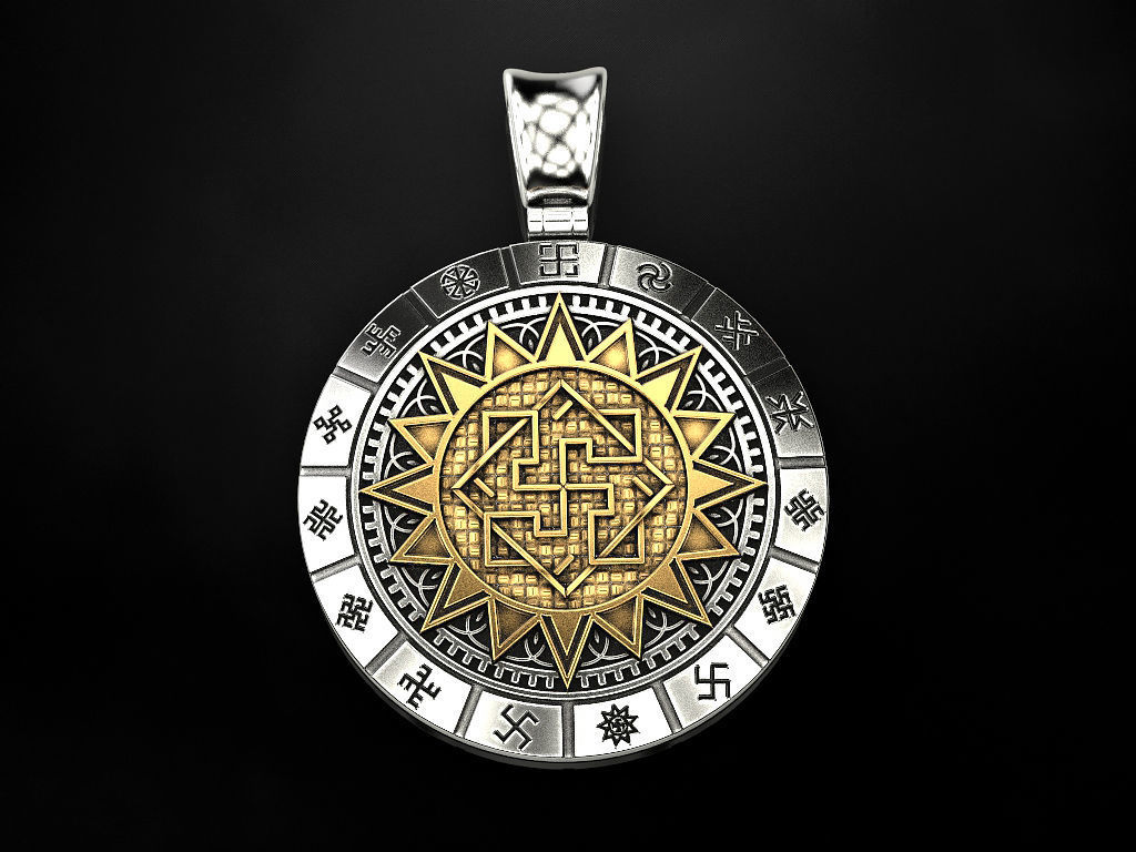 Slavic amulet of Valkyrie 3D print model_1