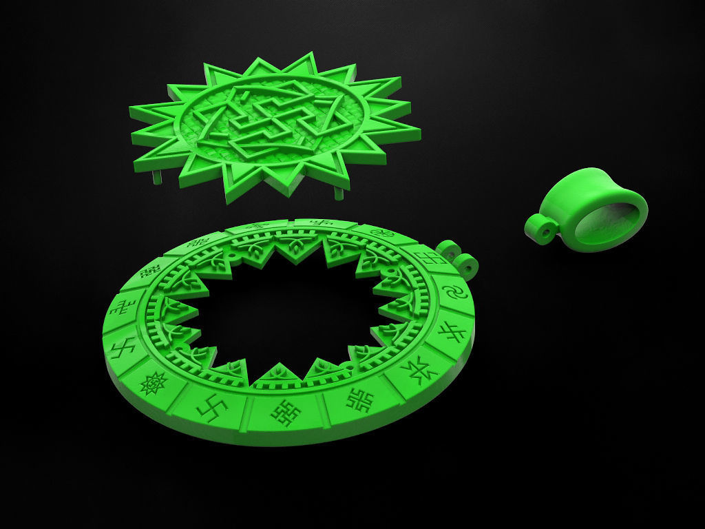 Slavic amulet of Valkyrie 3D print model_5