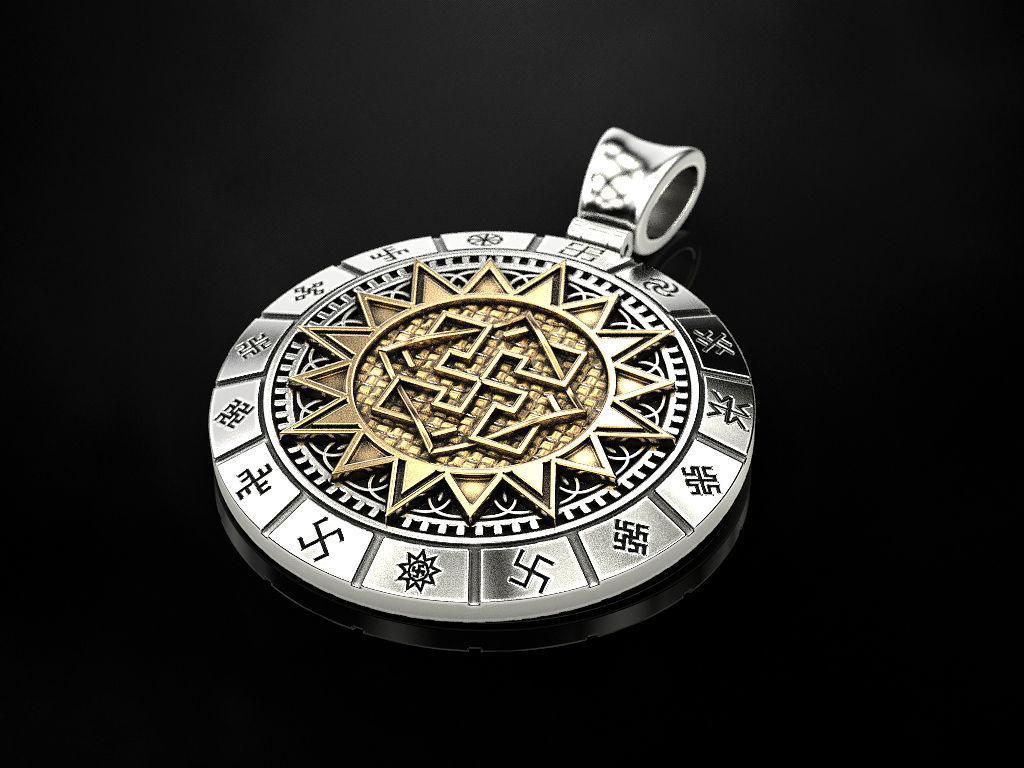 Slavic amulet of Valkyrie 3D print model_2
