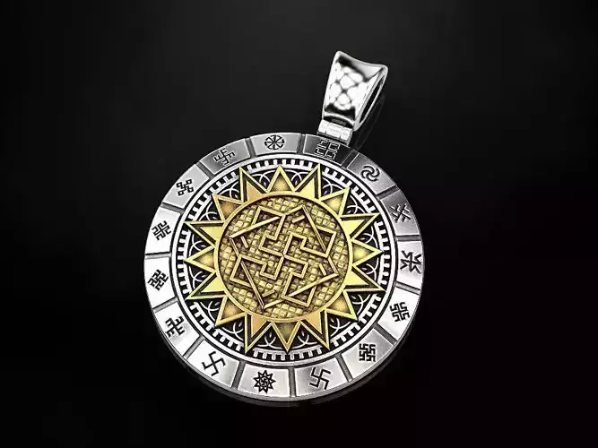Slavic amulet of Valkyrie 3D print model Slavic amulet of Valkyrie 3D print model