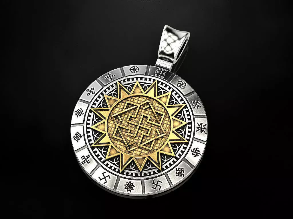 Slavic amulet of Valkyrie 3D print model_0