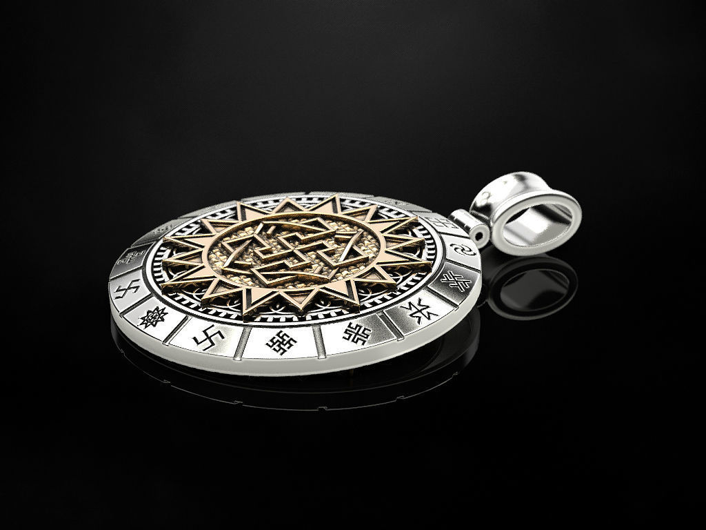 Slavic amulet of Valkyrie 3D print model_3