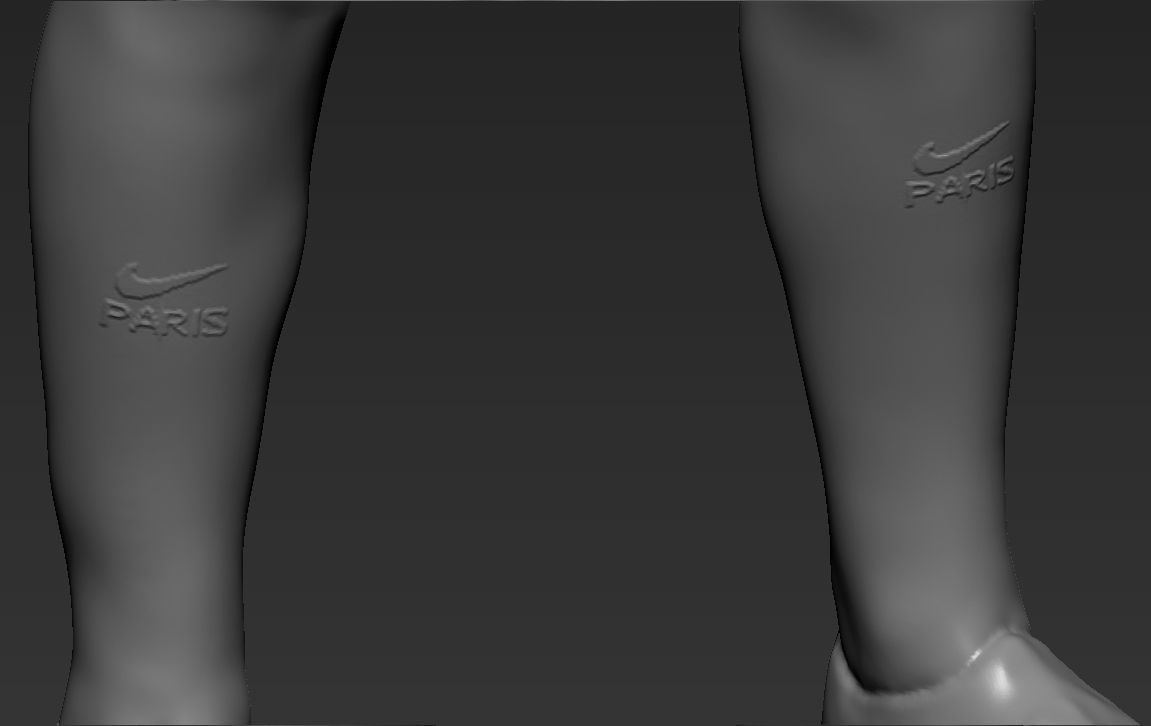 Neymar PSG 3D printing ready stl obj formats 3D print model_27