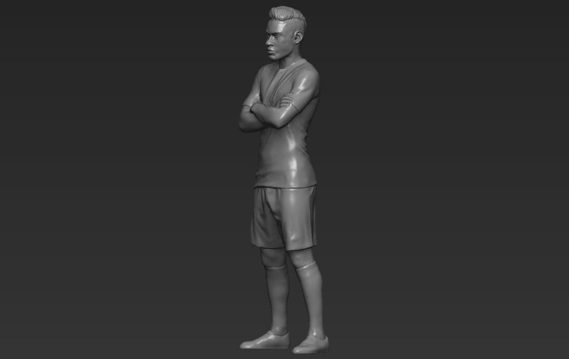 Neymar PSG 3D printing ready stl obj formats 3D print model_10