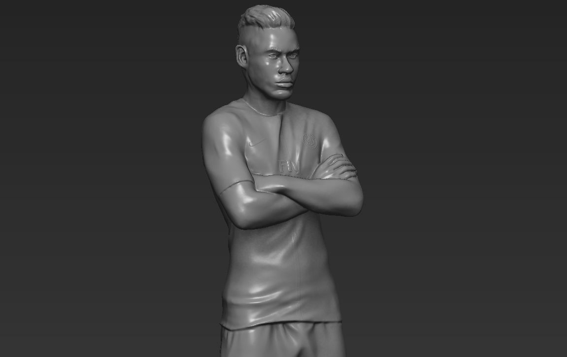 Neymar PSG 3D printing ready stl obj formats 3D print model_16