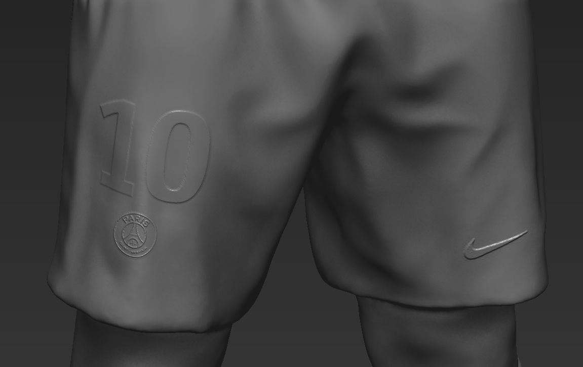 Neymar PSG 3D printing ready stl obj formats 3D print model_24