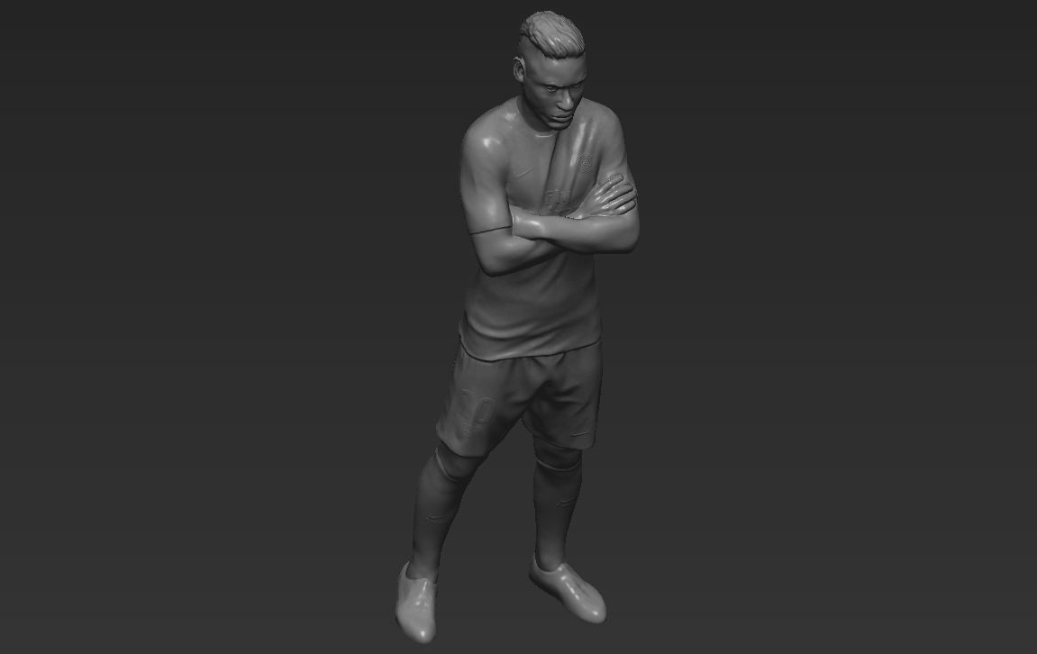 Neymar PSG 3D printing ready stl obj formats 3D print model_15