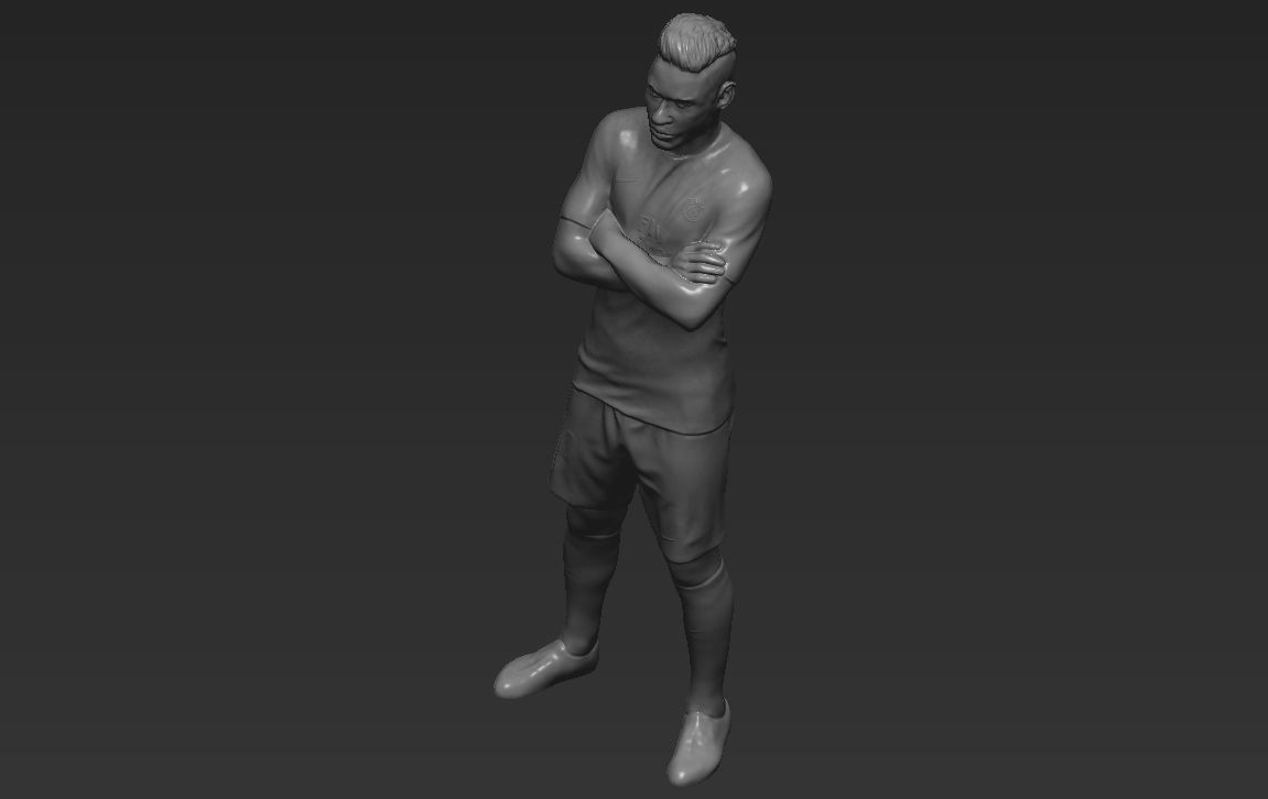 Neymar PSG 3D printing ready stl obj formats 3D print model_14