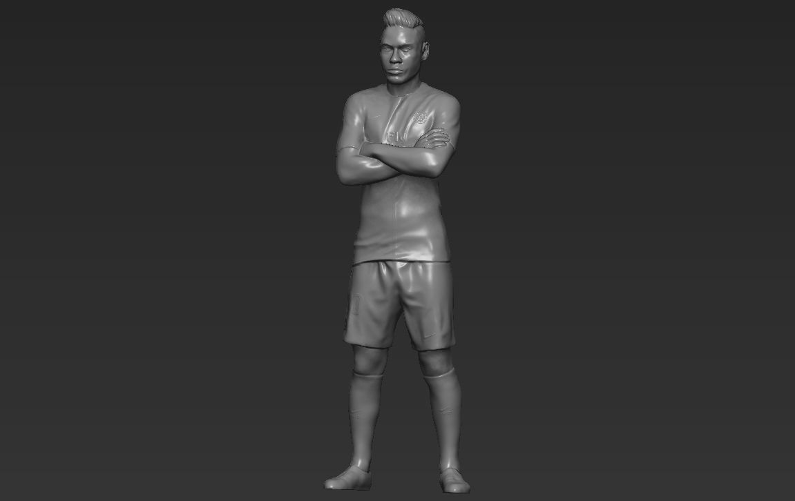 Neymar PSG 3D printing ready stl obj formats 3D print model_11