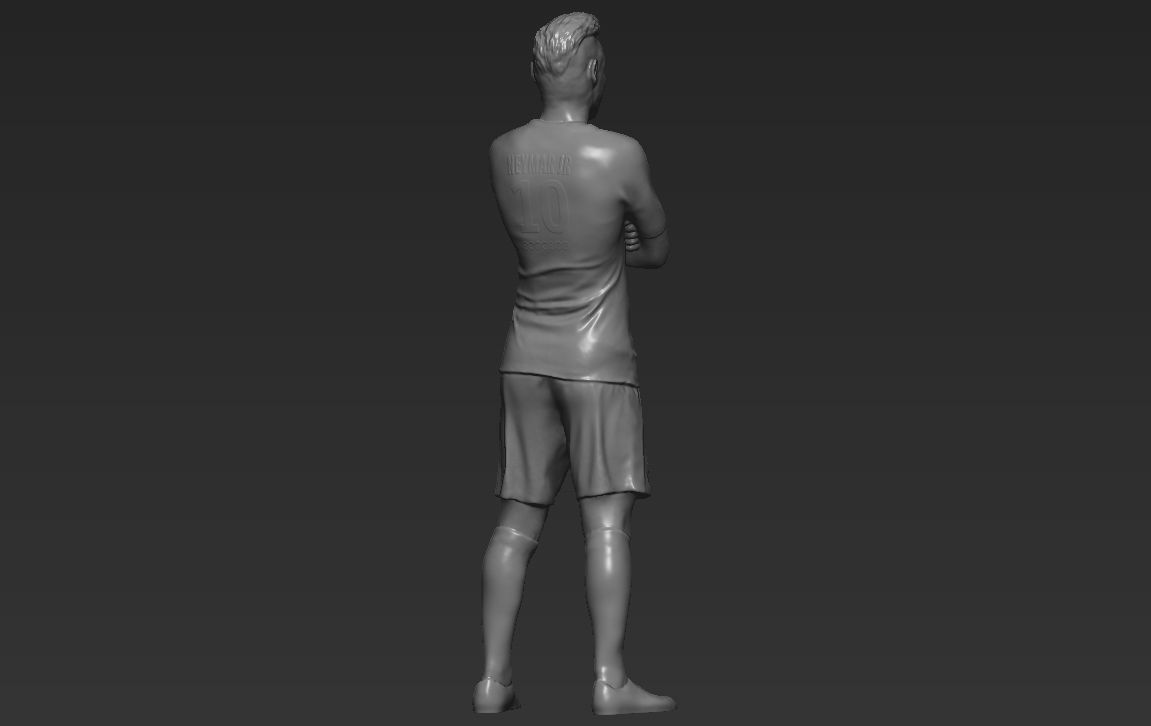 Neymar PSG 3D printing ready stl obj formats 3D print model_6