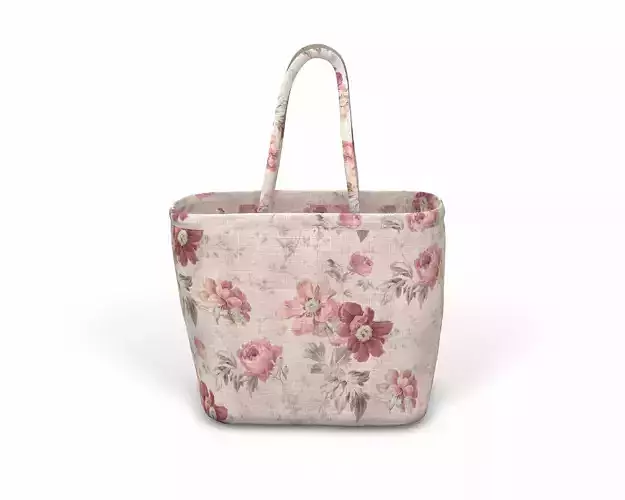 Designer Shopping Bag - Flower Printed