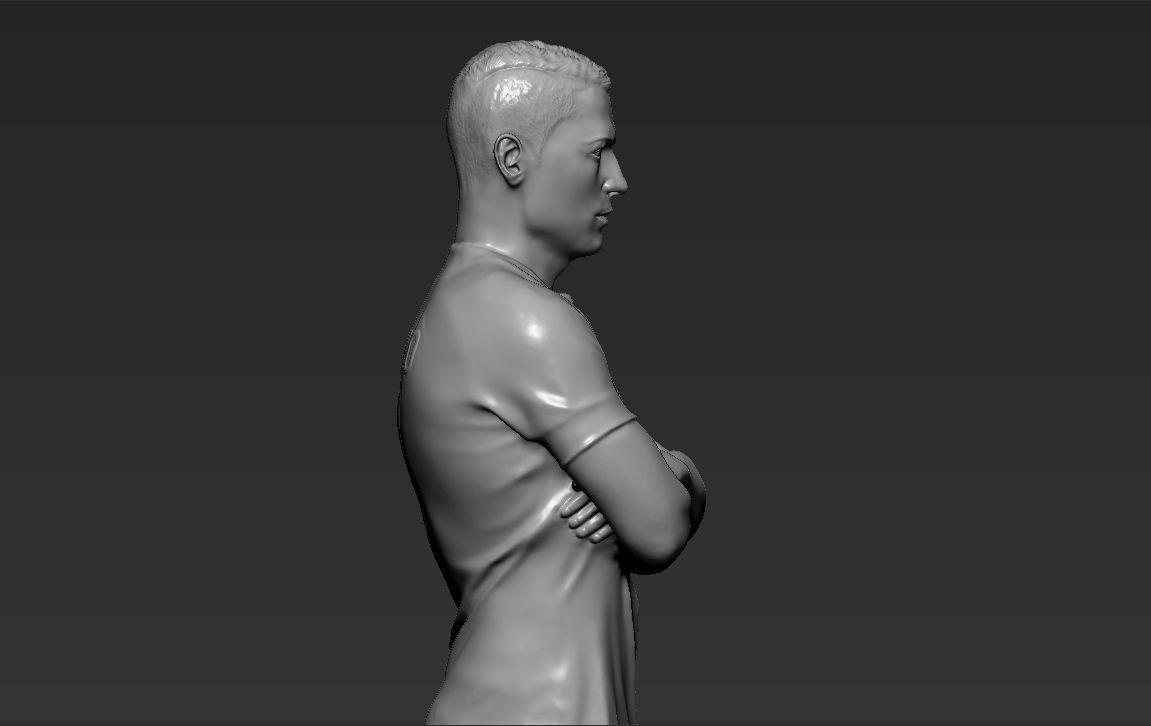 Messi Ronaldo Neymar pack ready for full color 3D printing 3D print model_60