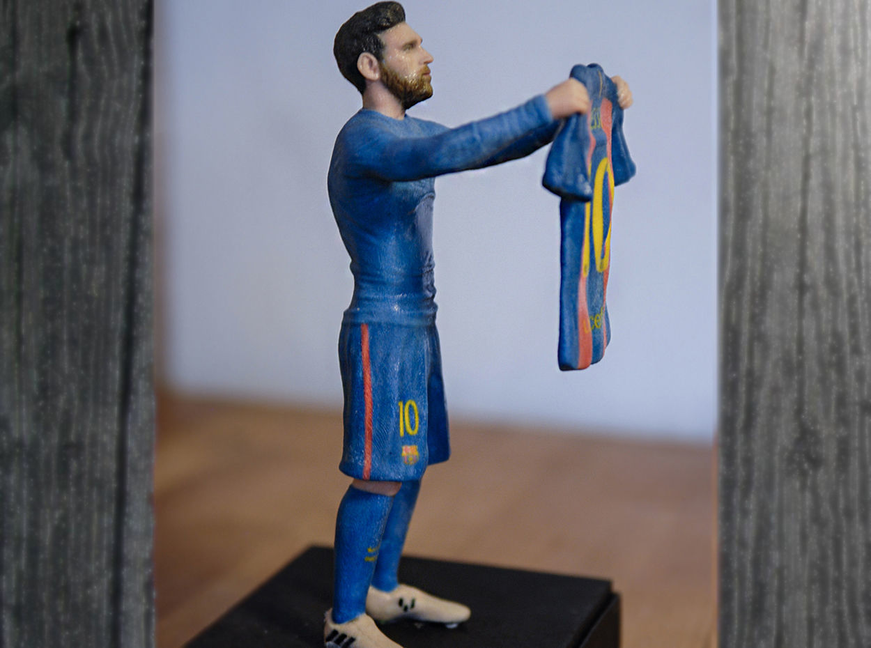 Messi Ronaldo Neymar pack ready for full color 3D printing 3D print model_5