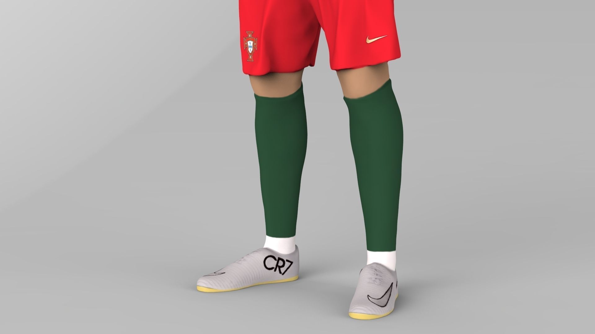Messi Ronaldo Neymar pack ready for full color 3D printing 3D print model_56