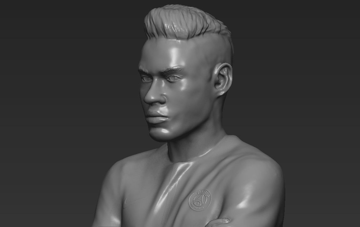Messi Ronaldo Neymar pack ready for full color 3D printing 3D print model_44