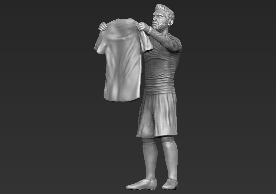 Messi Ronaldo Neymar pack ready for full color 3D printing 3D print model_11
