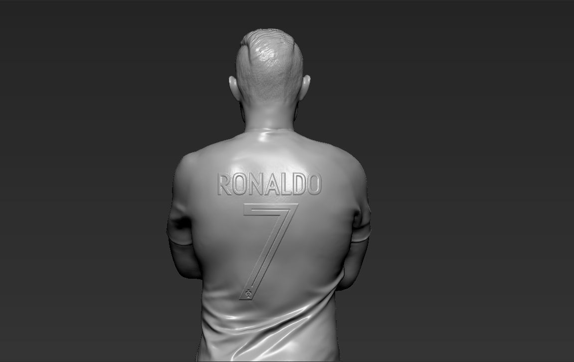 Messi Ronaldo Neymar pack ready for full color 3D printing 3D print model_66