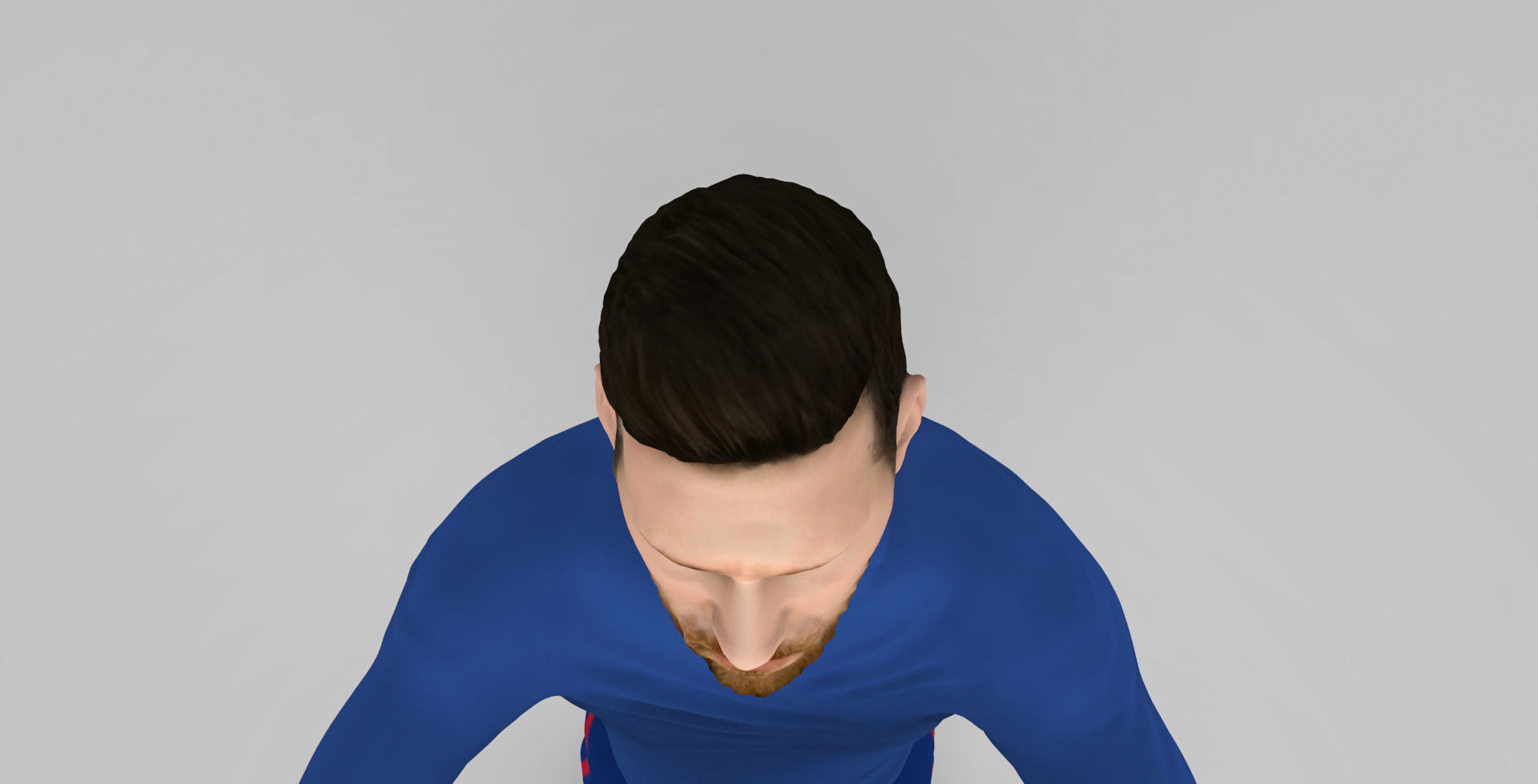Messi Ronaldo Neymar pack ready for full color 3D printing 3D print model_9