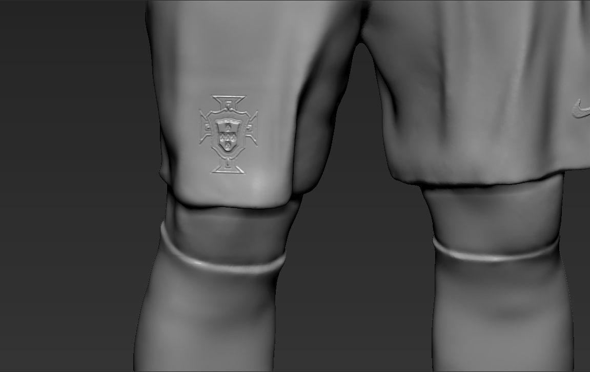Messi Ronaldo Neymar pack ready for full color 3D printing 3D print model_73
