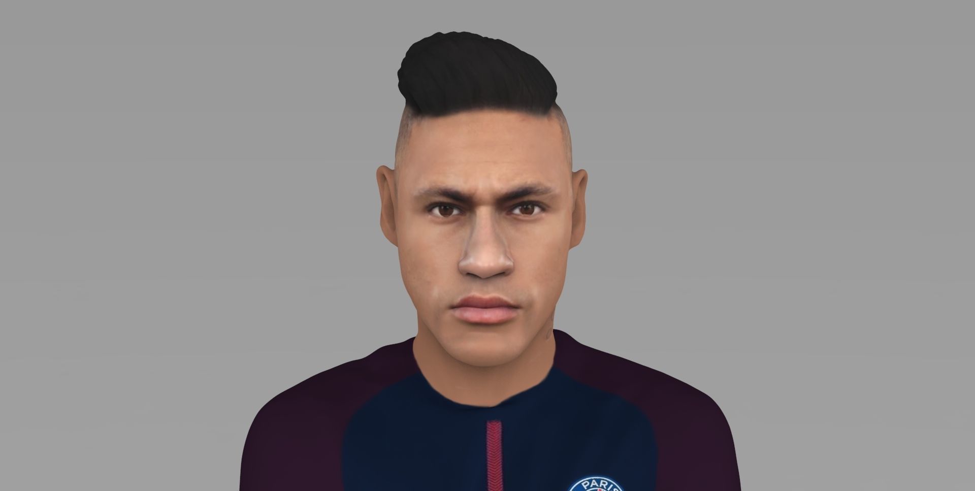 Messi Ronaldo Neymar pack ready for full color 3D printing 3D print model_22