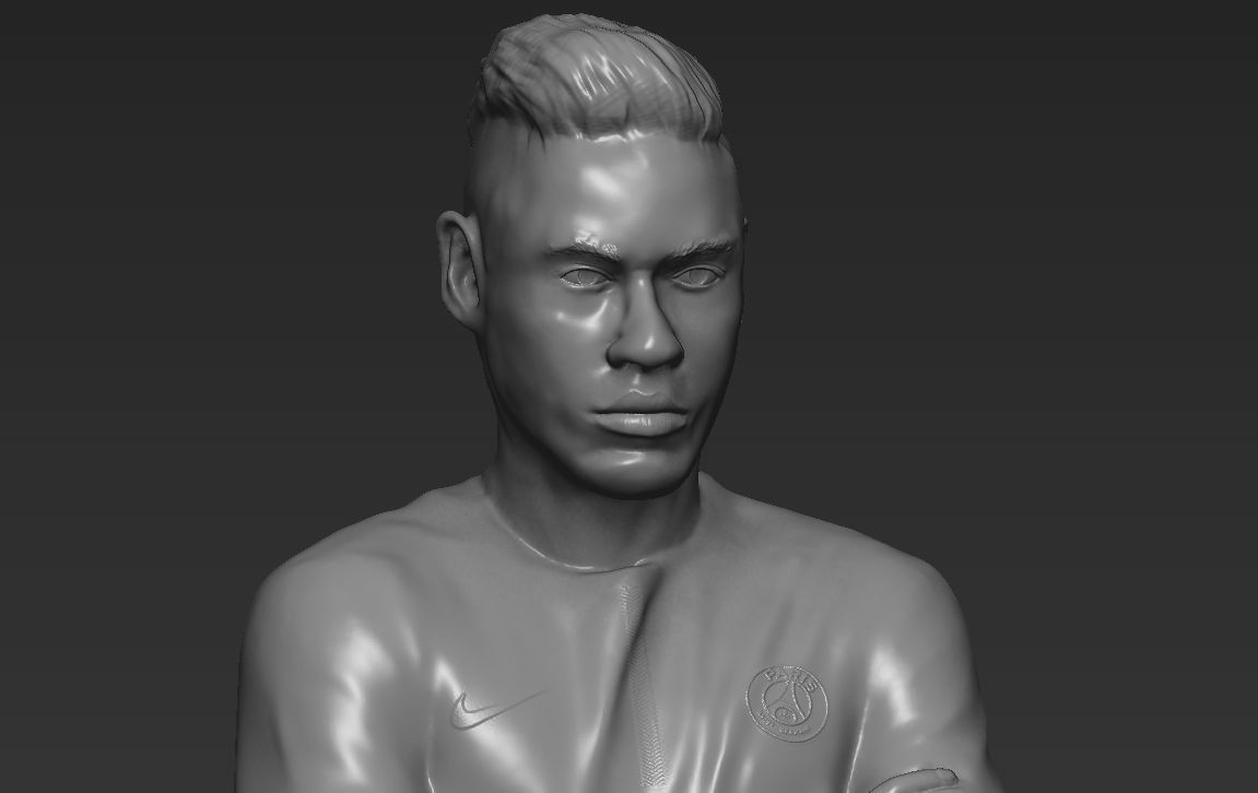 Messi Ronaldo Neymar pack ready for full color 3D printing 3D print model_39